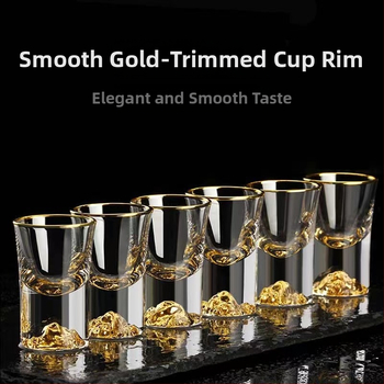 Kreatív Jinshan italadagoló, italospohár, kis felespohár, soju pohár, szeszes pohár, italadagoló, könnyű luxus kristálypohár