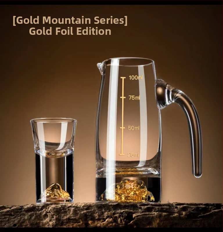 Kreatív Jinshan italadagoló, italospohár, kis felespohár, soju pohár, szeszes pohár, italadagoló, könnyű luxus kristálypohár