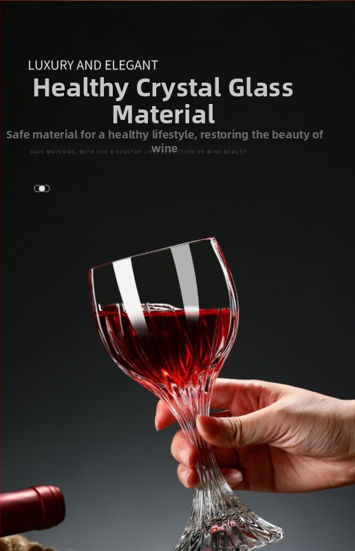 Kerge luksuslik kuldne veiniklaas Euroopa stiilis vintage kristallklaasist pokaal kinkekarbis kolimise kinkekarbis kristallveiniklaaside komplekt