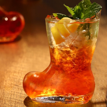 Αστεία κούπα μπύρας, μπότες, γυάλινη κούπα, Διαδίκτυο, κόκκινη δημιουργική διαφανής κούπα χυμού, κρύο ποτό, κρύσταλλο, παπούτσια, κούπα