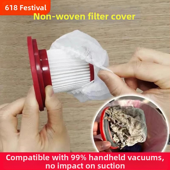 Ühekordselt kasutatav tolmuimeja filtrielement, filter, mittekootud tolmukott, tolmukindel, hingav, elastne, majapidamises kasutatav universaalne võrgust kate
