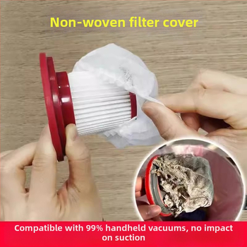 Ühekordselt kasutatav tolmuimeja filtrielement, filter, mittekootud tolmukott, tolmukindel, hingav, elastne, majapidamises kasutatav universaalne võrgust kate