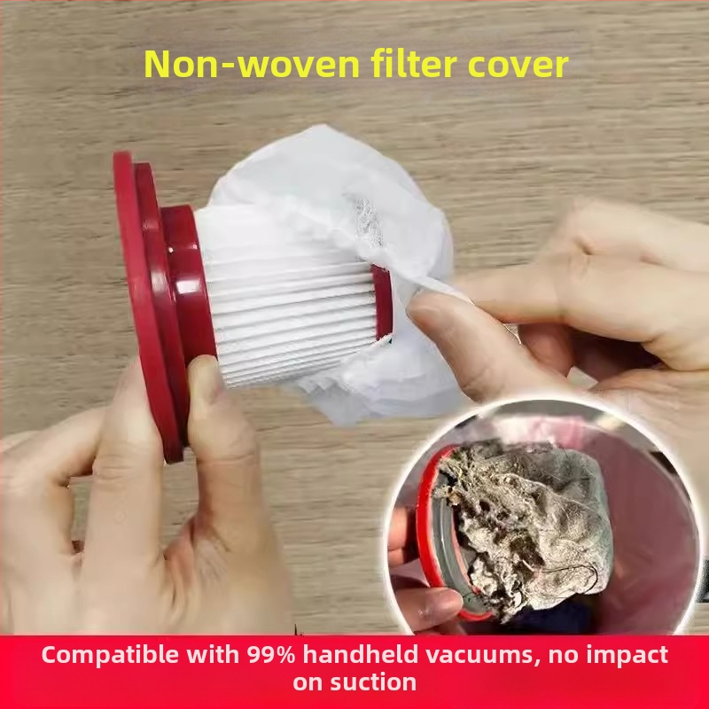 Филтърен елемент за прахосмукачка за еднократна употреба, филтър, нетъкан вакуумен чувал, прахоустойчив, дишащ, еластичен, универсален мрежест капак за домакинство