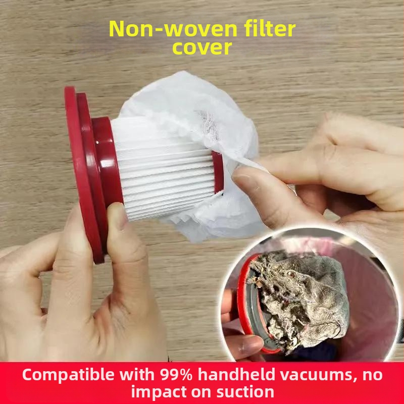 Ühekordselt kasutatav tolmuimeja filtrielement, filter, mittekootud tolmukott, tolmukindel, hingav, elastne, majapidamises kasutatav universaalne võrgust kate