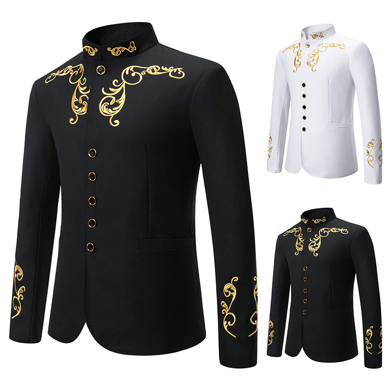 2024. aasta sügis-talve uus Amazoni Euroopa suuruses meeste ülikonnajakk, piiriülese tikandiga Briti meeste kostüüm