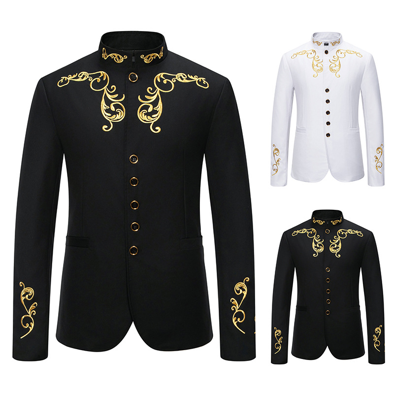 2024. aasta sügis-talve uus Amazoni Euroopa suuruses meeste ülikonnajakk, piiriülese tikandiga Briti meeste kostüüm