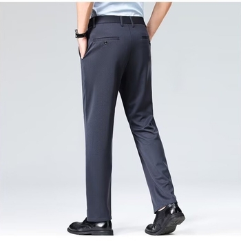 Ανδρικά παντελόνια Casual για Άνοιξη και Φθινόπωρο 2024, Χοντρά, Χαλαρά, σε ίσια γραμμή, για μπαμπά, μεσήλικες, πολυχρηστικά, χωρίς σίδερο