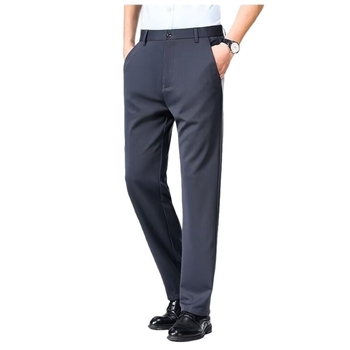 Ανδρικά παντελόνια Casual για Άνοιξη και Φθινόπωρο 2024, Χοντρά, Χαλαρά, σε ίσια γραμμή, για μπαμπά, μεσήλικες, πολυχρηστικά, χωρίς σίδερο