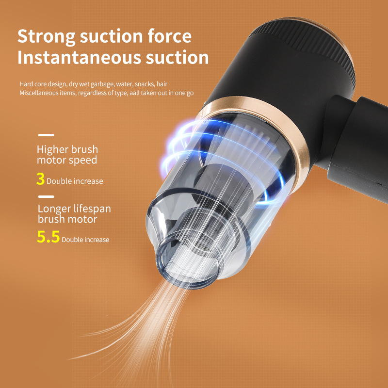 Tarpvalstybinis automobilių dulkių siurblys, dvigubos paskirties siurbimas ir pūtimas, mažas mini nešiojamas automobilio dulkių siurblys su didele siurbimo galia