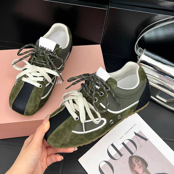 Κορεάτικα ρετρό παπούτσια προπόνησης με εσωτερική ενίσχυση για γυναίκες 2025 Νέα αναπνεύσιμα, ευέλικτα φλατ παπούτσια, casual αθλητικά παπούτσια Forrest Gump