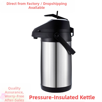 Preso tipo termosinis buitinis oro slėgio virdulys didelės talpos nerūdijančio plieno virdulys nešiojamas didmeninis eksportas