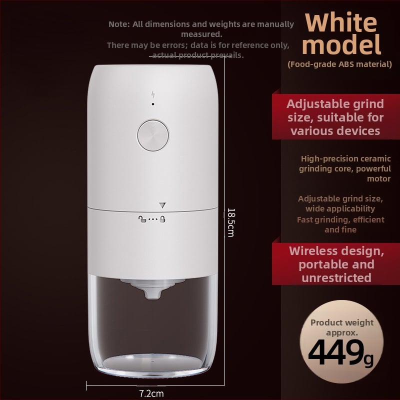 Elektrinis kavos malūnėlis Buitinis įkraunamas kavos pupelių malūnėlis Lauko nešiojamas kavos pupelių malūnėlis Automatinis malūnėlis