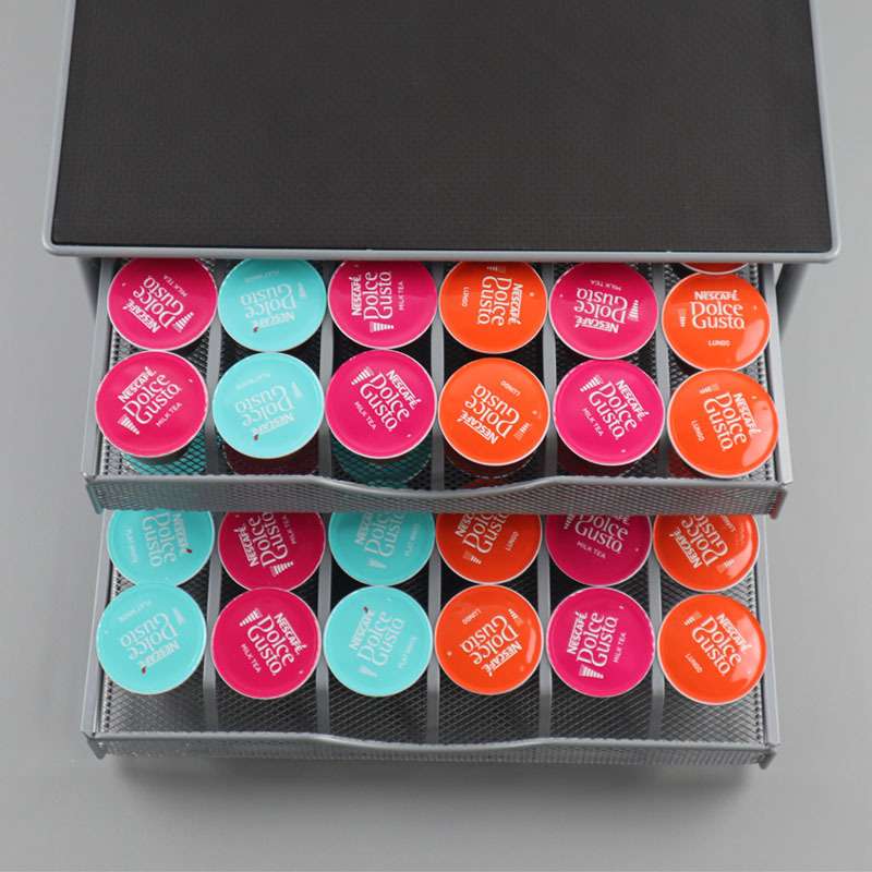 „Yongyi“ gamyklos tarpvalstybinis tiekimas „Duoqu Kusi“ kapsulių stalčius, dviejų sluoksnių laikymo stalčius, kavos kapsulių stovas, 72 grūdai