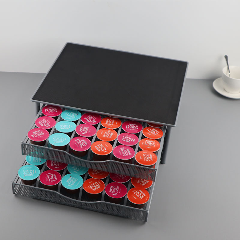 „Yongyi“ gamyklos tarpvalstybinis tiekimas „Duoqu Kusi“ kapsulių stalčius, dviejų sluoksnių laikymo stalčius, kavos kapsulių stovas, 72 grūdai