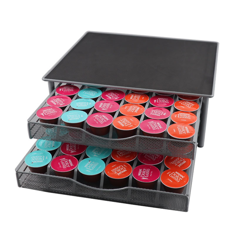 „Yongyi“ gamyklos tarpvalstybinis tiekimas „Duoqu Kusi“ kapsulių stalčius, dviejų sluoksnių laikymo stalčius, kavos kapsulių stovas, 72 grūdai