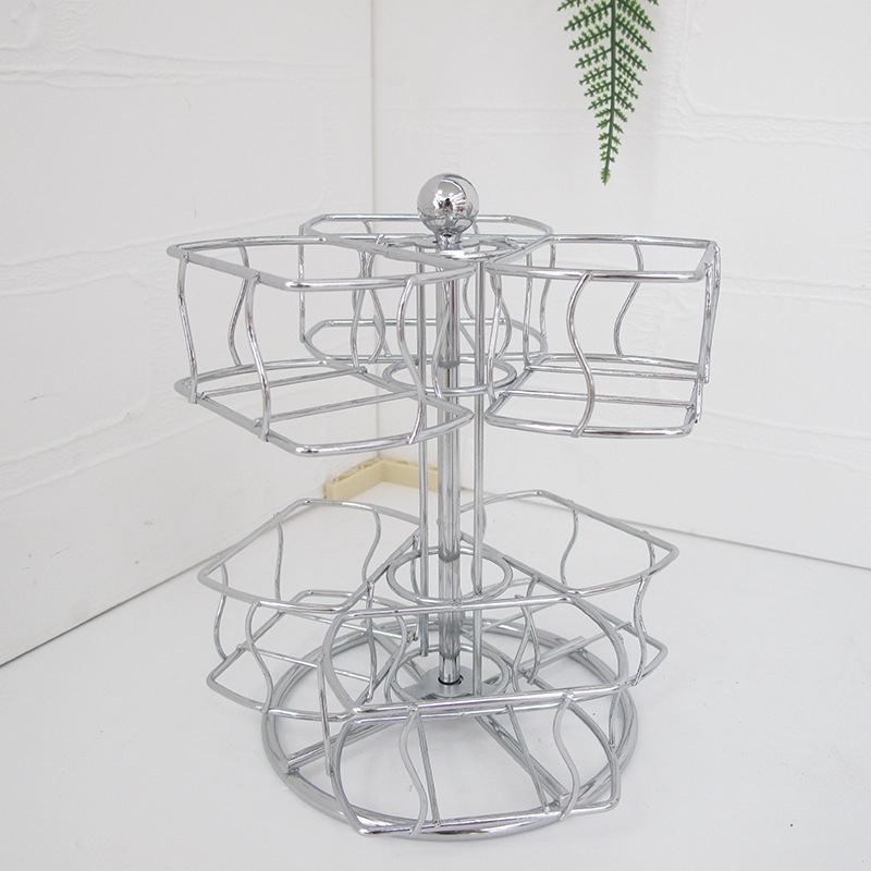 Platou rotativ multifuncțional pentru pliculețe de ceai, din fabrică, pentru depozitarea pliculețelor de ceai, de uz casnic, pentru masă, suport rotativ neperforat