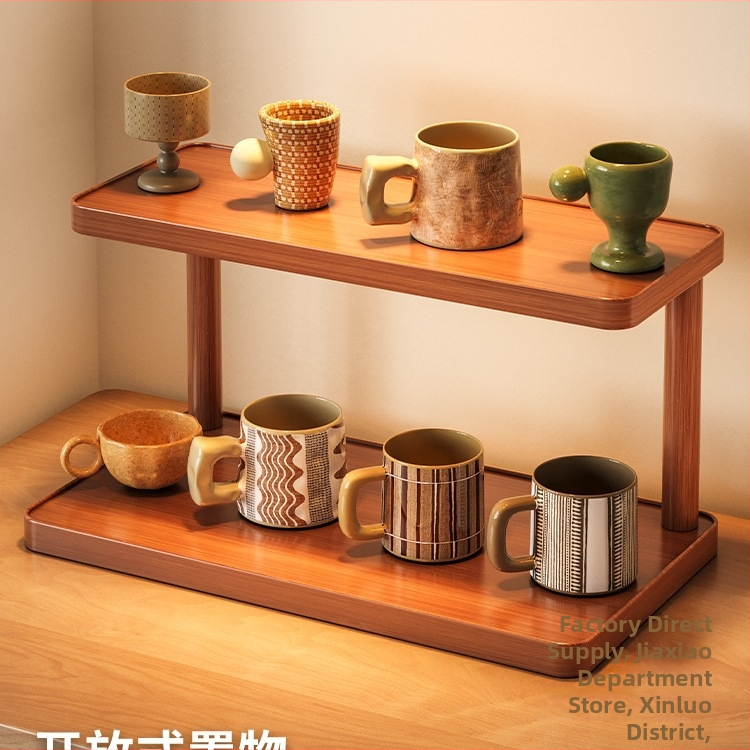 Настолен стелаж за съхранение, стелаж за чаши, трапезна маса, работна станция за плот, чаша за вода, чаша за кафе, комплект за чай, малка поставка за чаши