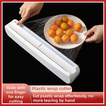 Iminapaga plastist wrap lõikur plastist wrap köök ühekordne tihendus reguleeritav pakkimine iminapaga lõikekast