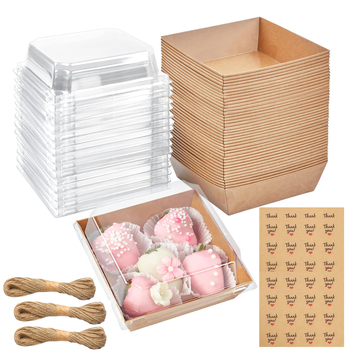 12/25/50 buc cutii pătrate pentru deserturi 10x10 cm, cutii mici pentru mezeluri