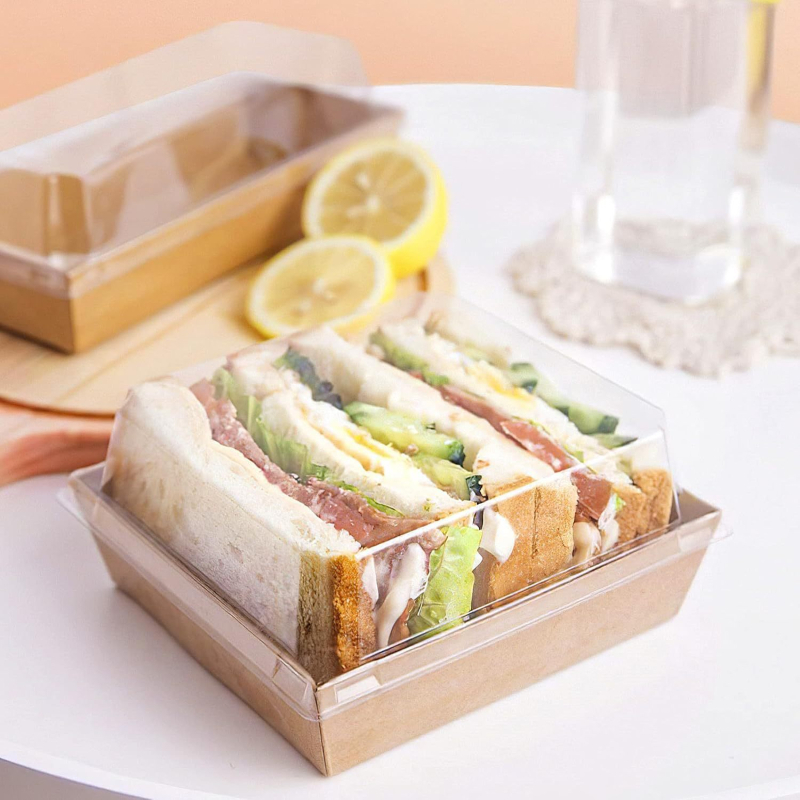 12/25/50 buc cutii pătrate pentru deserturi 10x10 cm, cutii mici pentru mezeluri