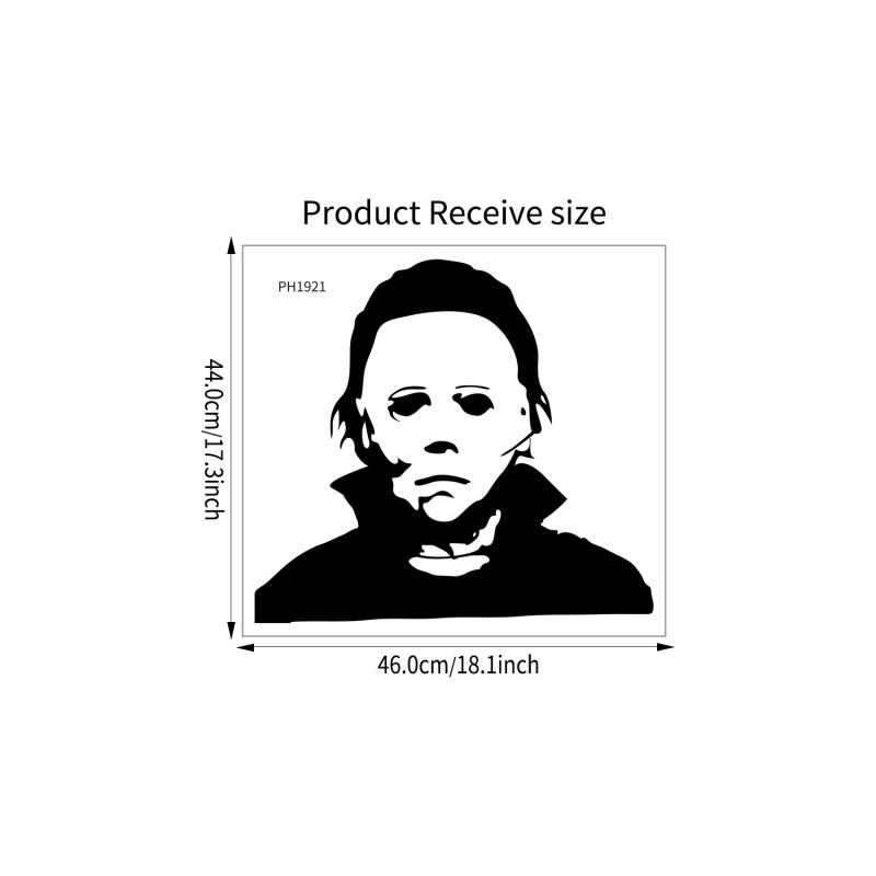 Halloween sorozat üvegvitrin nappali hálószoba háttér faldekoráció levehető falmatrica PH1921 (Sd122)