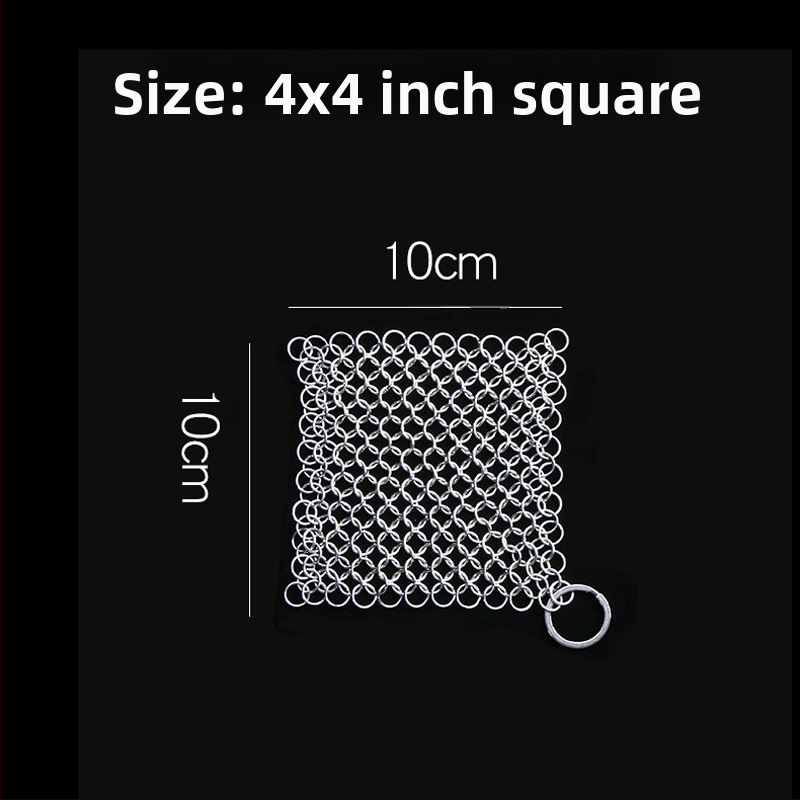 Virtuvės puodų plovimo tinklo valymo rutulinis puodų šepetys grandinėje, 316 nerūdijančio plieno vielos rutulinis puodų šepetys, valymo šepetys, indų plovimo šepetys