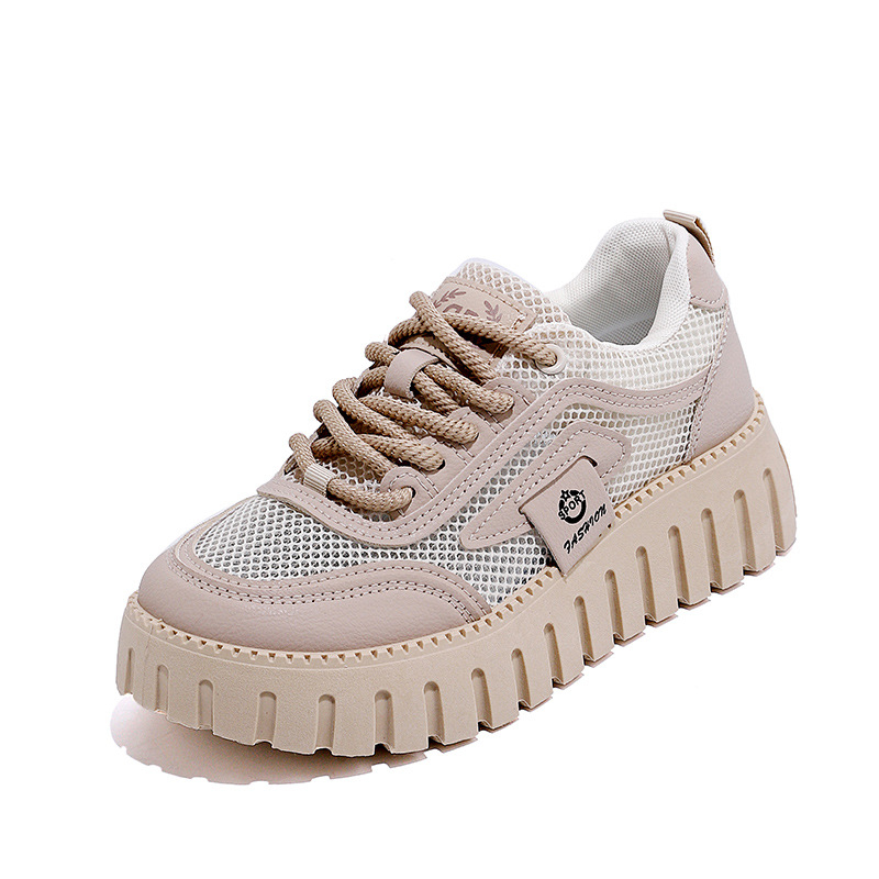 Pantofi sport de vară mici și albi, stil coreean, pentru studente, respirabili, pantofi casual, T78-1, model nou