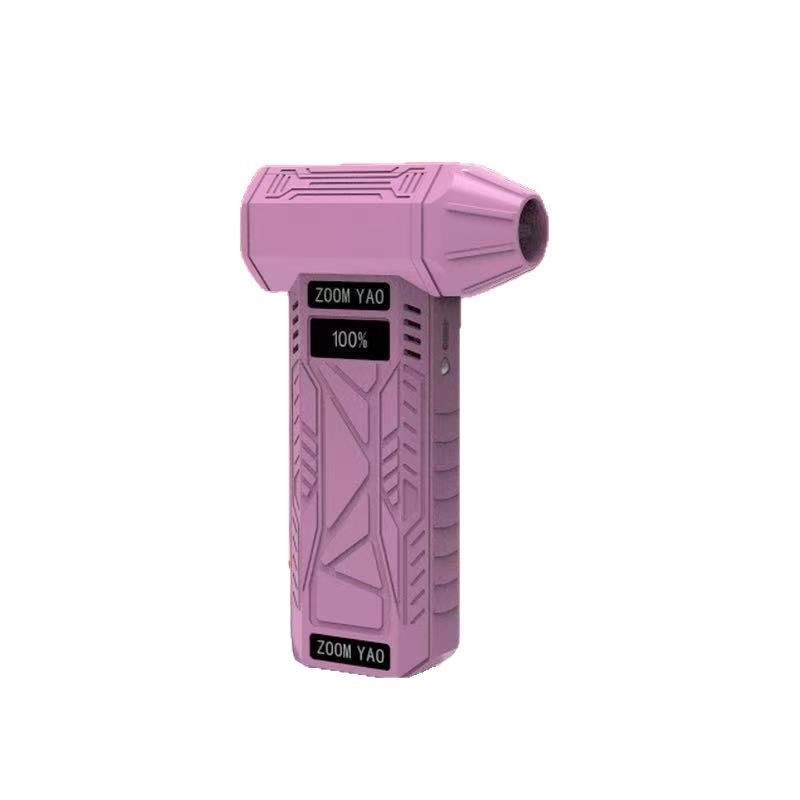 Belaidis nešiojamas rankinis didelės spartos turbo ventiliatoriaus plaukų džiovintuvas su 10 W varikliu be šepetėlių lauko stovyklavimo dulkių šalinimui