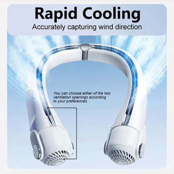 Mf080 Νέος Διασυνοριακός Ανεμιστήρας με Κρεμαστό Λαιμό, Φορητός, Αδιάβροχος, Αθλητικός, Υπαίθριος, Μικρός Ανεμιστήρας USB