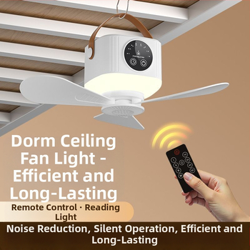 Επαναφορτιζόμενος μικρός ανεμιστήρας οροφής, κρεβάτι φοιτητικής εστίας, μικρός φορητός εξωτερικός ανεμιστήρας κάμπινγκ USB