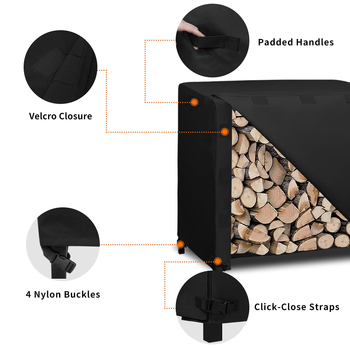 Εξωτερικό ξύλινο πλαίσιο, αδιάβροχο κάλυμμα, αδιάβροχο αντιανεμικό κάλυμμα βροχής, ξύλινο πλαίσιο καυσόξυλων, αδιάβροχο κάλυμμα