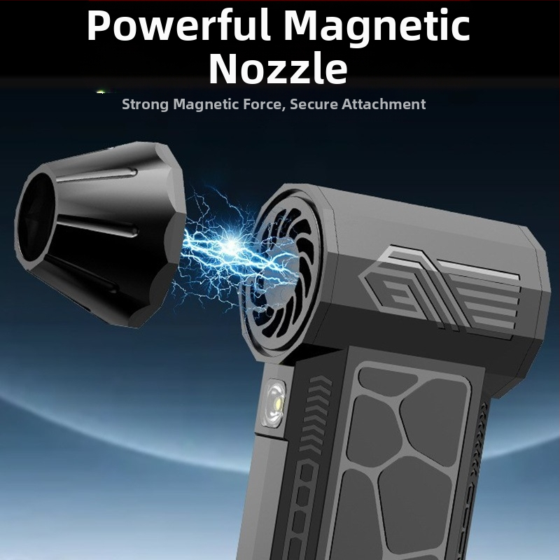 2025 Преносимо мини осветление с бурен турбовентилатор за къмпинг на открито с 130 000 оборота, високоскоростно ръчно вентилаторно устройство за прах