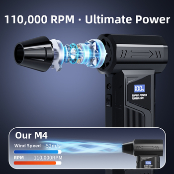 Ιούλιος 2025 Νέα ηλεκτρική σκούπα αυτοκινήτου Violent Turbo Fan Violent Fan Dust Blower