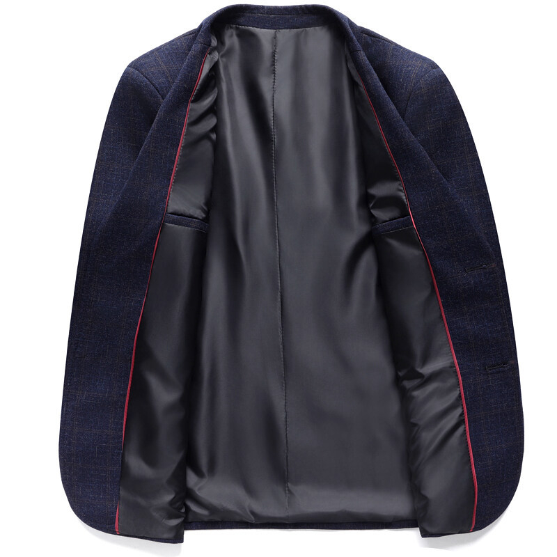 2025. aasta kevadine uus ülikond meeste mantel keskealine äriline vabaaja universaalne ruuduline lihtne lameda kraega ülikond