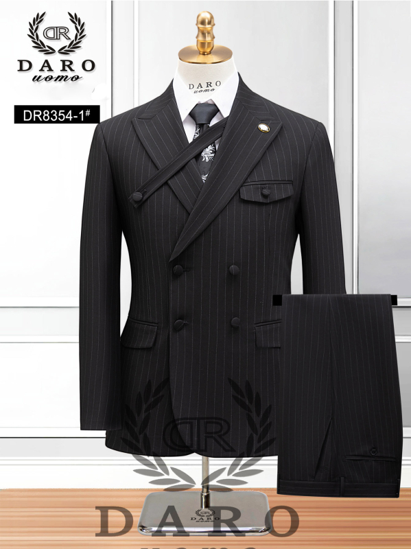 Costum casual cu dungi pentru bărbați, mărime plus, transfrontalier, rochie de mireasă din două piese, cavaler de onoare, îmbrăcăminte de performanță, jachetă de închiriat