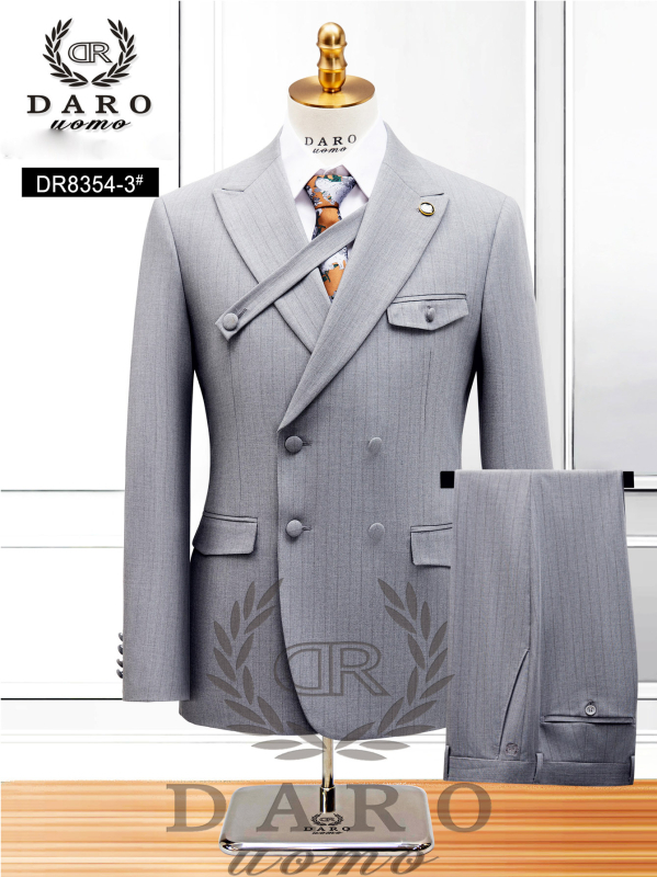 Costum casual cu dungi pentru bărbați, mărime plus, transfrontalier, rochie de mireasă din două piese, cavaler de onoare, îmbrăcăminte de performanță, jachetă de închiriat