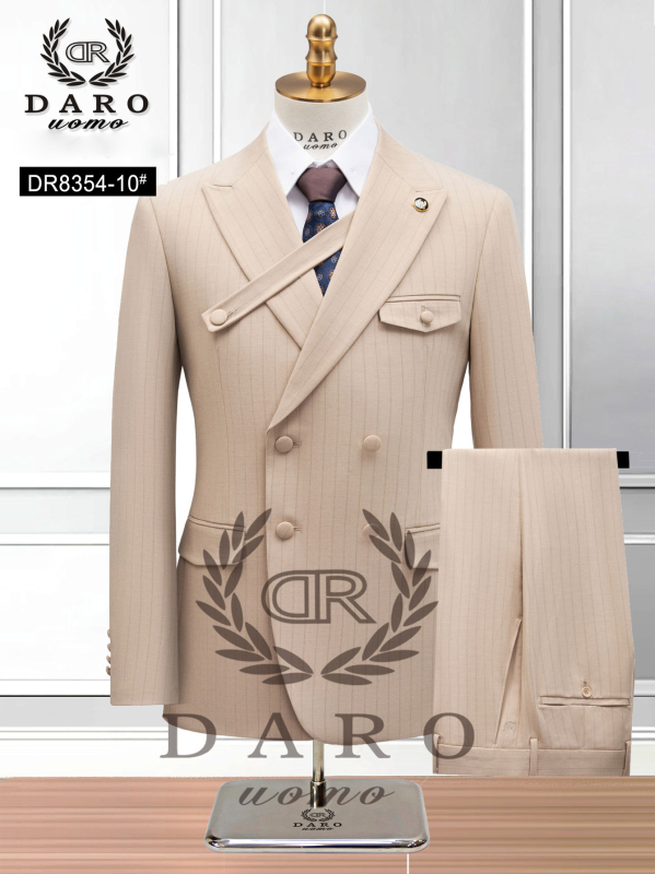 Costum casual cu dungi pentru bărbați, mărime plus, transfrontalier, rochie de mireasă din două piese, cavaler de onoare, îmbrăcăminte de performanță, jachetă de închiriat