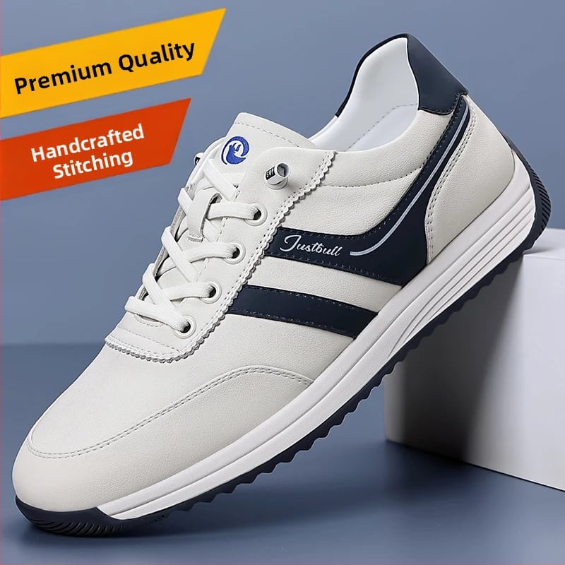 Vyriški para batai 2025 m. nauji pirmojo sluoksnio karvės odos vyriški užsegami minkštu padu „Forrest Gump“ batai, kvėpuojantys sportiniai laisvalaikio batai