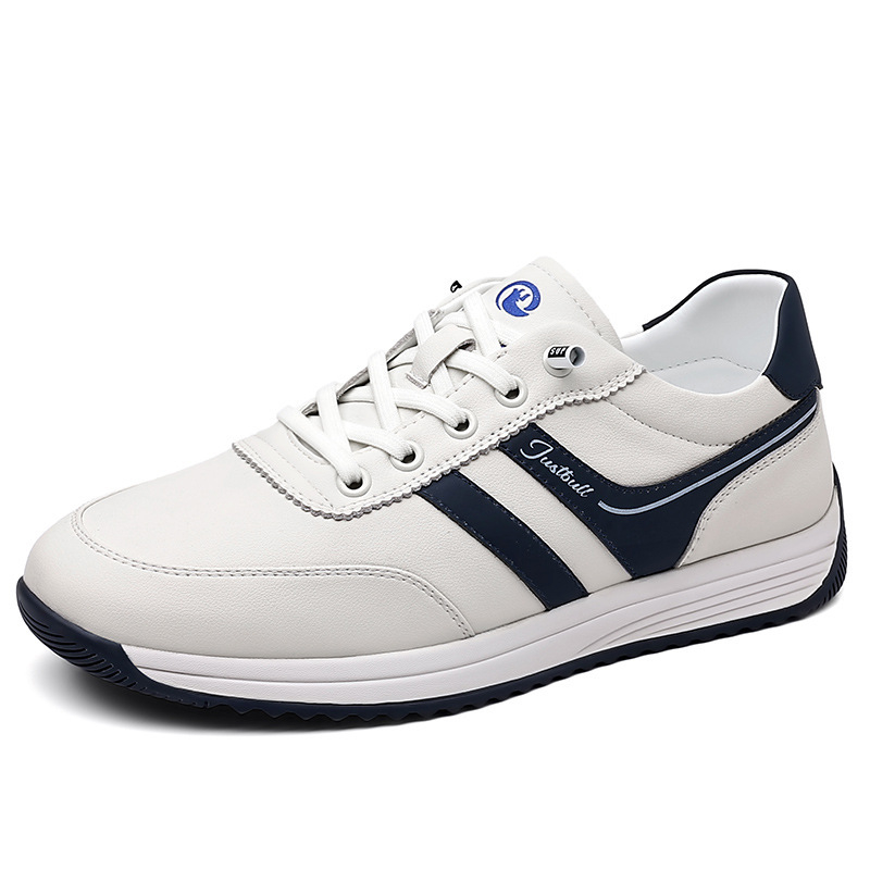 Vyriški para batai 2025 m. nauji pirmojo sluoksnio karvės odos vyriški užsegami minkštu padu „Forrest Gump“ batai, kvėpuojantys sportiniai laisvalaikio batai