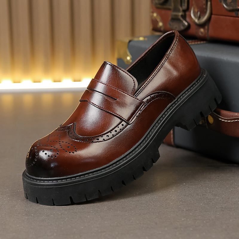 Vyriški laisvalaikio stiliaus odiniai batai, madingi plataus priekio užsegami mokasinai, vyriški dalykiniai, storapadiai, aukštesni, dideli, 4546 dydis