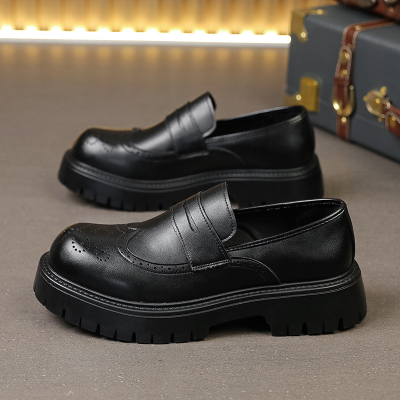 Vyriški laisvalaikio stiliaus odiniai batai, madingi plataus priekio užsegami mokasinai, vyriški dalykiniai, storapadiai, aukštesni, dideli, 4546 dydis