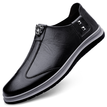 Ανδρικά Παπούτσια Άνοιξη Νέο Στυλ Αναπνεύσιμο Χειροποίητο Δερμάτινο Παπούτσι Επαγγελματικό Casual Δερμάτινο Παπούτσια με Μαλακή Σόλα Παπούτσια με Μαλακά Πάνελ Παπούτσια Οδήγησης Παπούτσια Beanie