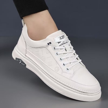 Ανδρικά αθλητικά παπούτσια από γνήσιο δέρμα 2024, καλοκαίρι, λευκά, casual παπούτσια, μοντέρνα, ευέλικτα αθλητικά παπούτσια, αναπνεύσιμα, δερμάτινα παπούτσια, άνετα, ανδρικά
