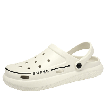 Διασυνοριακές καλοκαιρινές νέες παντόφλες με χοντρή σόλα, τάση μόδας, παντόφλες Baotou, casual παπούτσια παραλίας, παπούτσια με τρύπες για άνδρες