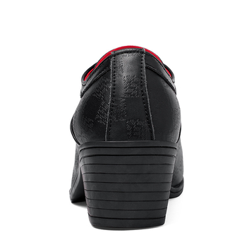 Δερμάτινα παπούτσια με ψηλοτάκουνα, με μυτερό τακούνι, ανδρικά, βρετανικά, casual, νυφικά παπούτσια για αυξανόμενο ύψος, σε φωτεινό κορεάτικο στιλ.