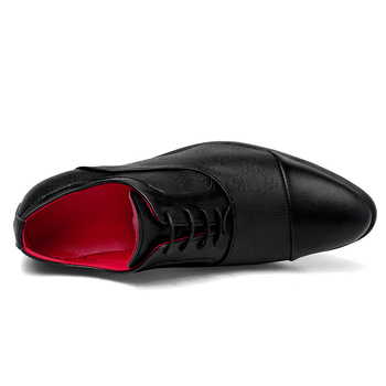 Δερμάτινα παπούτσια με ψηλοτάκουνα, με μυτερό τακούνι, ανδρικά, βρετανικά, casual, νυφικά παπούτσια για αυξανόμενο ύψος, σε φωτεινό κορεάτικο στιλ.