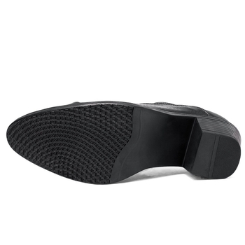 Δερμάτινα παπούτσια με ψηλοτάκουνα, με μυτερό τακούνι, ανδρικά, βρετανικά, casual, νυφικά παπούτσια για αυξανόμενο ύψος, σε φωτεινό κορεάτικο στιλ.