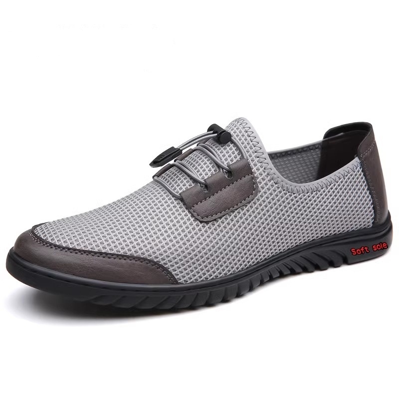 Vyriški batai „CrossBorder“ Vasariniai Nauji Vyriški Užsegami Basutės, Kvėpuojančios Musėmis Austo Tinklelio Patogūs Universalūs Madingi Basutės