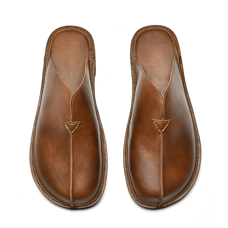 Piiriülesed suured sussid 2025. aasta uued kalamehe kingad, meeste retro mitmekülgsed laisad kingad, väliskaubanduse lamedad rannasussid