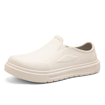 Ανδρικά αντιολισθητικά, ανθεκτικά στη φθορά, χαμηλά σανδάλια, αδιάβροχα, παπούτσια εργασίας σεφ κουζίνας για εξωτερική χρήση, ευέλικτη τσάντα, τσόκαρα χωρίς τρύπες στη φτέρνα